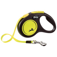 Flexi Hundeleine NEW NEON Gurt neon-gelb S-5m