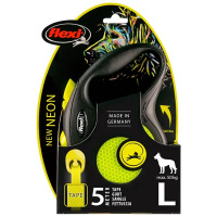 Flexi Hundeleine NEW NEON Gurt neon-gelb L-5m