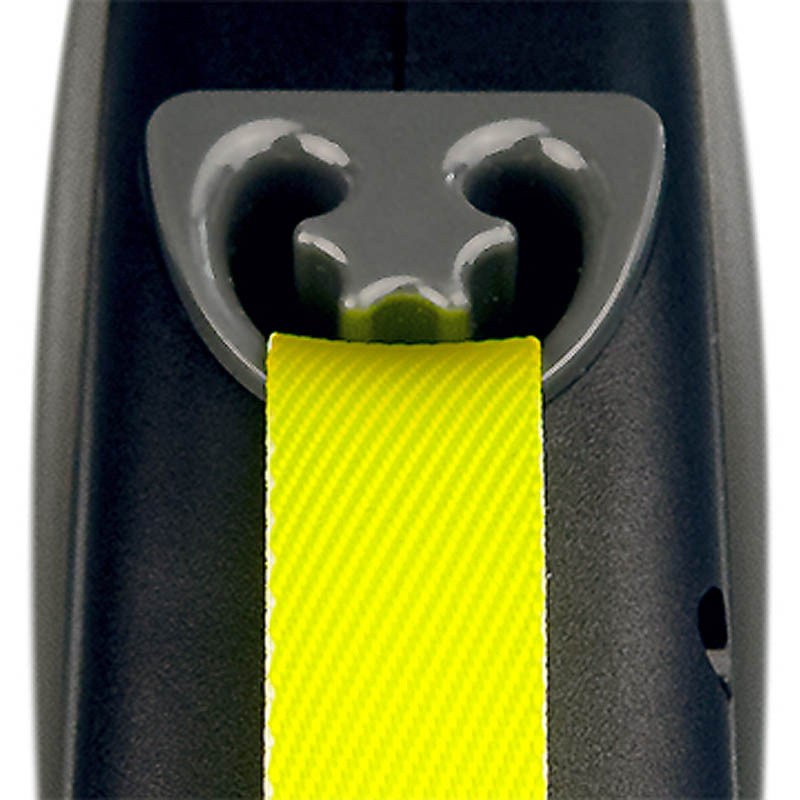 Flexi Hundeleine Rollleine GIANT Gurt schwarz-gelb M-8m