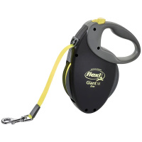 Flexi Hundeleine Rollleine GIANT Gurt schwarz-gelb M-8m