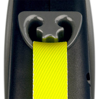 Flexi Hundeleine Rollleine GIANT Gurt schwarz-gelb M-8m