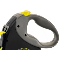 Flexi Hundeleine Rollleine GIANT Gurt schwarz-gelb L-8m