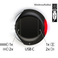 Flexi LED Lightning Beleuchtung für die Flexileine schwarz