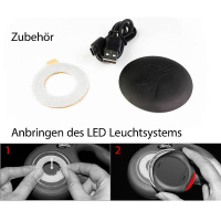 Flexi LED Lightning Beleuchtung für die Flexileine schwarz