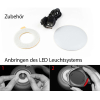 Flexi LED Lightning Beleuchtung für die Flexileine hellgrau