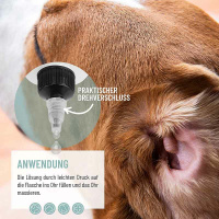 PETCARE Ohrenreiniger Quetschflasche für Hunde