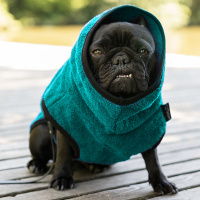 DryUp Trocken Cape Hundebademantel für Mops...