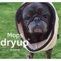 DryUp Trocken Cape Hundebademantel für Mops Bulldogge