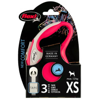 Flexi Hundeleine NEW COMFORT Gurt rot XS-3m