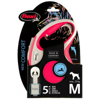 Flexi Hundeleine NEW COMFORT Gurt rot M-5m