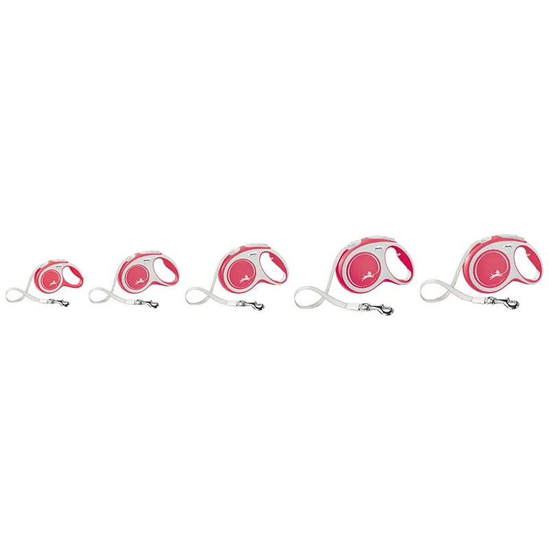 Flexi Hundeleine NEW COMFORT Gurt rot L-5m