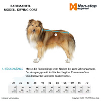Non-stop dogwear Drying Coat Bademantel für Hunde sand-creme 33