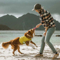 Hurtta Cooling Wrap Kühlweste für Hunde aqua-blau 75-85cm