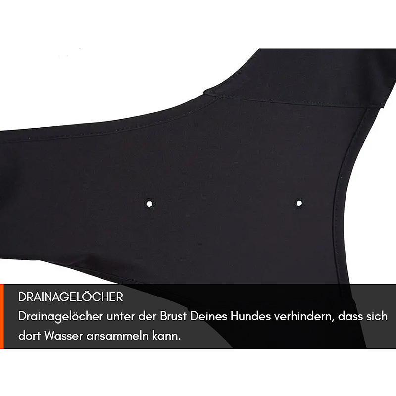 Non-stop Dogwear toller Regenmantel FJORD 2.0 55 schwarz orange