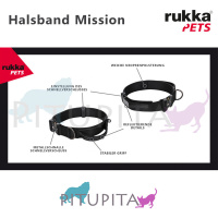 Rukka Pets Halsband Mission mit Griff oliv S