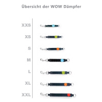 WAW Ruckdämpfer Easy Dog Walk für Hundeleinen orange XXL | über 40KG