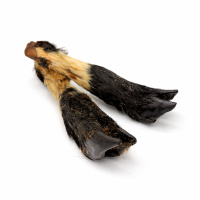 Ziegenbein mit Fell  für Hunde 3 Stk