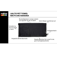 Rukka Pets AALTO Pet Towel großes Hundehandtuch schwarz
