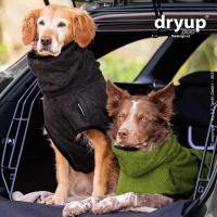 DryUp Trocken Cape Hundebademantel BAMBOO STANDARD  in Dark Grey grau S 56cm