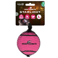 Dog Comets Starlight robuster Tennisball für Power-Hunde rosa L 1 Stück