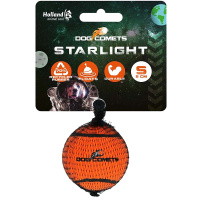 Dog Comets Starlight robuster Tennisball für Power-Hunde orange S 1 Stück
