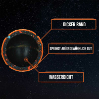 Dog Comets Starlight robuster Tennisball für Power-Hunde orange M 1 Stück