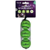 Dog Comets Starlight robuster Tennisball für Power-Hunde grün S 3 Stück