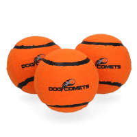 Dog Comets Starlight robuster Tennisball für Power-Hunde orange S 3 Stück