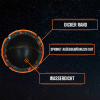 Dog Comets Starlight robuster Tennisball für Power-Hunde orange S 3 Stück