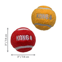 KONG Sport Softies der flauschige Tennisball Größe L 2 Stück