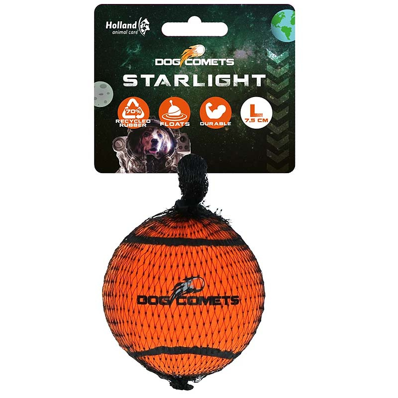 Dog Comets Starlight robuster Tennisball für Power-Hunde