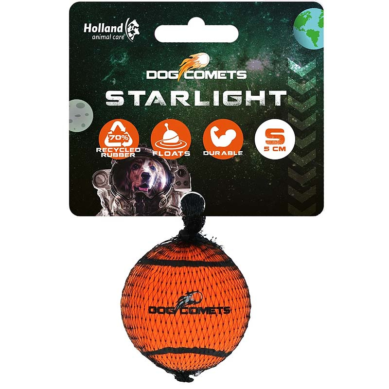 Dog Comets Starlight robuster Tennisball für Power-Hunde