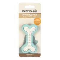 Beeztees Welpe Dental Knochen Kauspielzeug für die Zähne grün