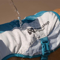 Non-stop dogwear Hundekühlweste Cooling Vest light gray-teal S