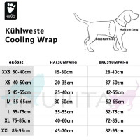 Hurtta Cooling Wrap Kühlweste für Hunde carnation-pink 45-55cm