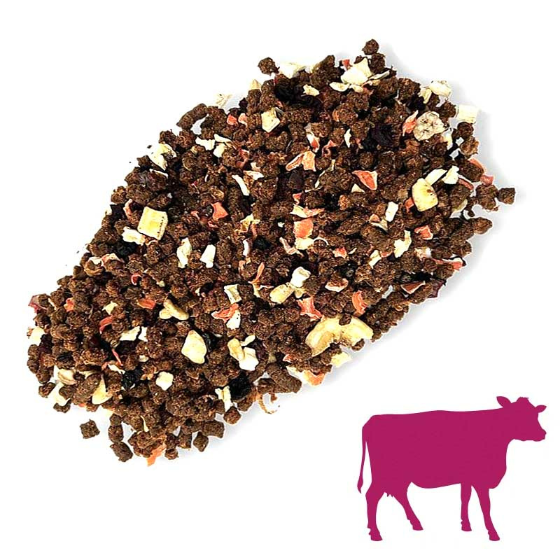 PITUPITA Hundefutter Trockenbarf 100% Rind mit Obst und Gemüse