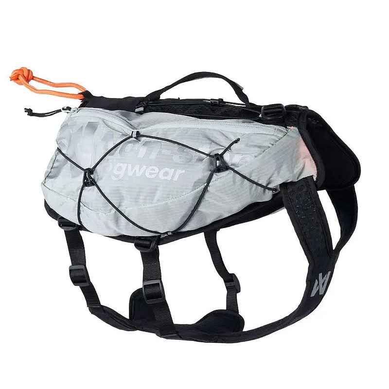 Non-stop dogwear Light Dog Backpack Hunderucksack grau-schwarz L