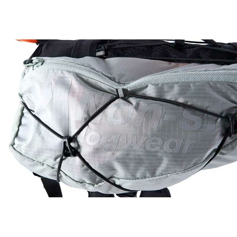 Non-stop dogwear Light Dog Backpack Hunderucksack grau-schwarz L