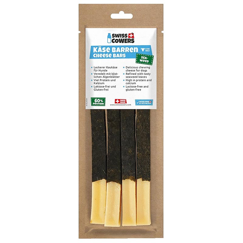 SwissCowers Käse Barren mit Seealgen Käsestangen aus der Schweiz