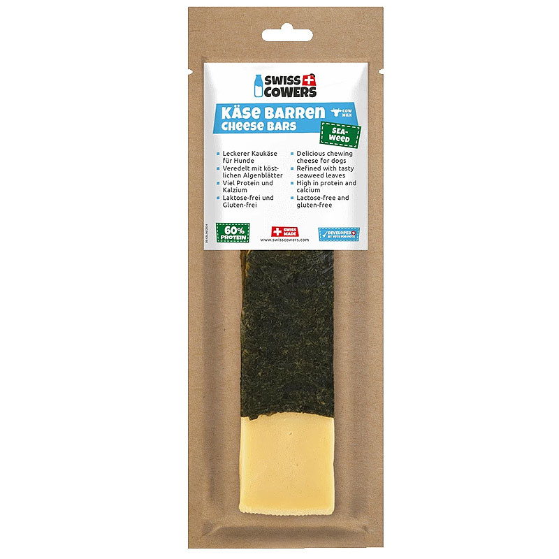 SwissCowers Käse Barren mit Seealgen Käsestangen aus der Schweiz