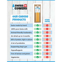 SwissCowers Käse Barren mit Seealgen Käsestangen aus der Schweiz 80g L