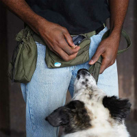 AnnyX Snackbag Tasche für die Leckerlies oliv