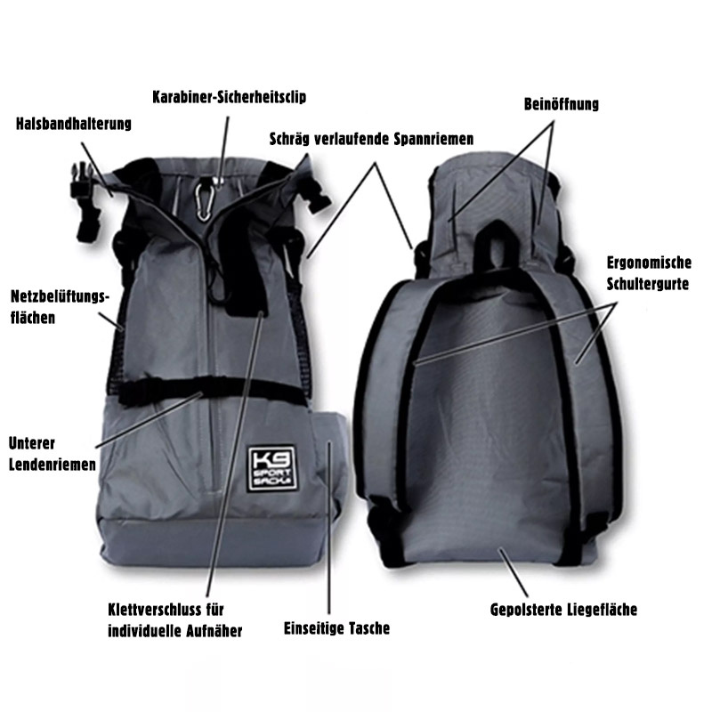 K9 Sport Sack TRAINER Rucksack Hunderucksack für kleine Hunde