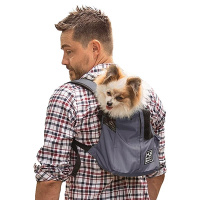 K9 Sport Sack TRAINER Rucksack Hunderucksack für kleine Hunde Iron Gate-grau L