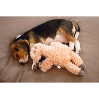 Beeztees Puppy FLAMINO Kuschelspielzeug mit Herzschlagfunktion