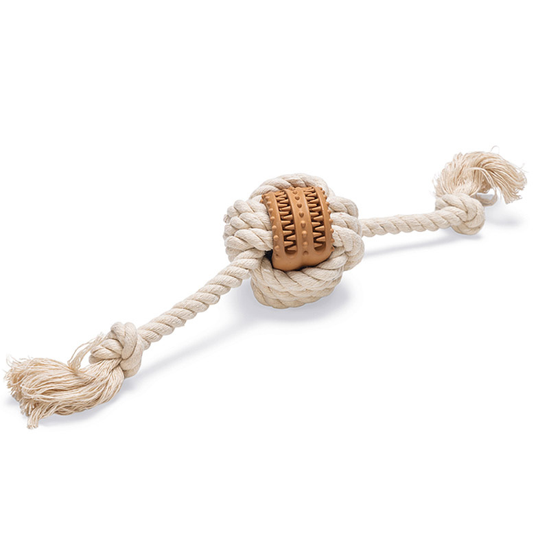 Beeztees Puppy Dental Spielseil Fem Spielspaß und Zahnpflege für Welpen S