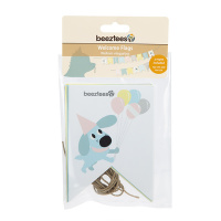 Beeztees Puppy Welpe Wimpel Papierfähnchen für den Einzug