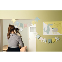 Beeztees Puppy Welpe Wimpel Papierfähnchen für den Einzug