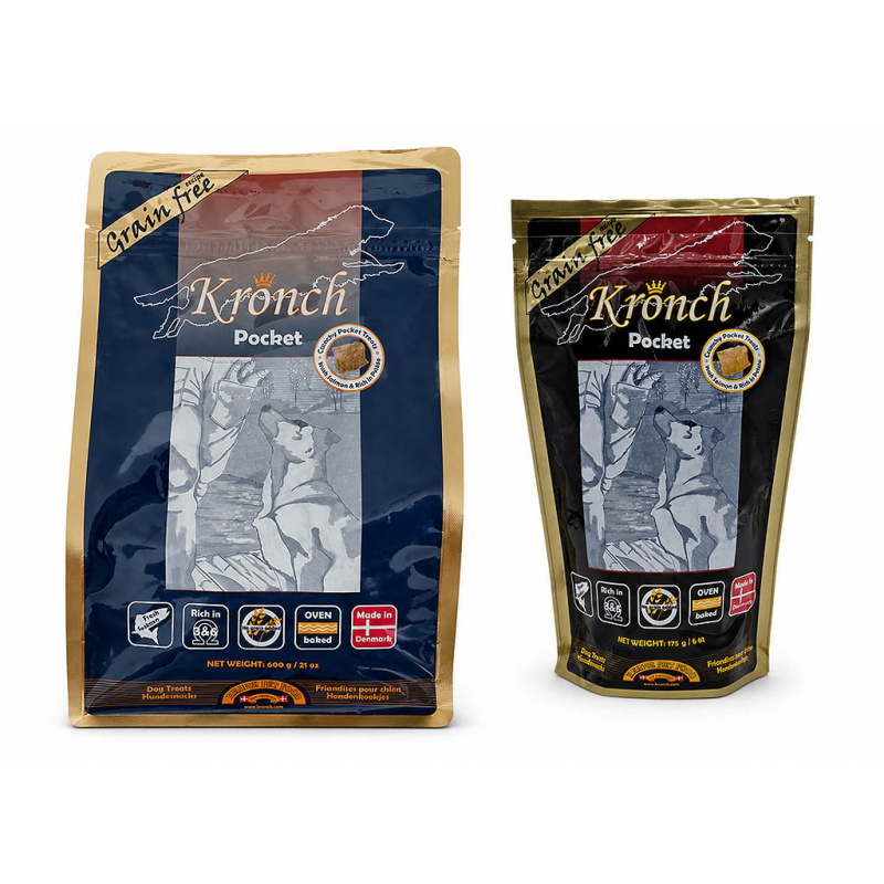 Kronch Pocket Henne Lachs-Snack für Hunde