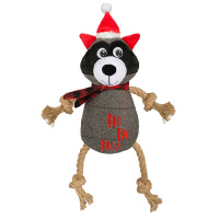 Furry Christmas Rope-Kuscheltiere mit Quietscher